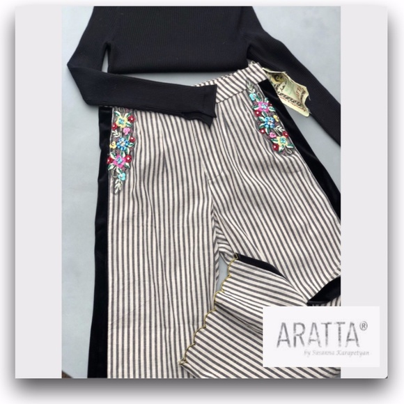 SOLD Aratta Striped Pants - Picture 3 of 4